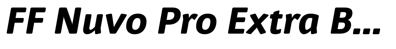 FF Nuvo Pro Extra Bold Italic